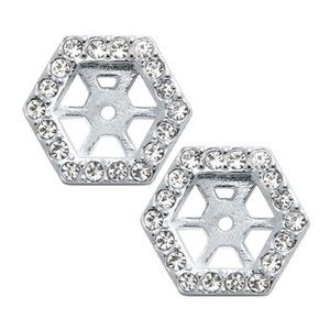 New Origami Owl Hexagon Halo Earrings